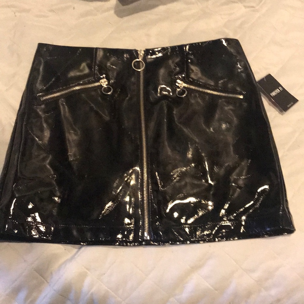 Faux Leather Mini skirt